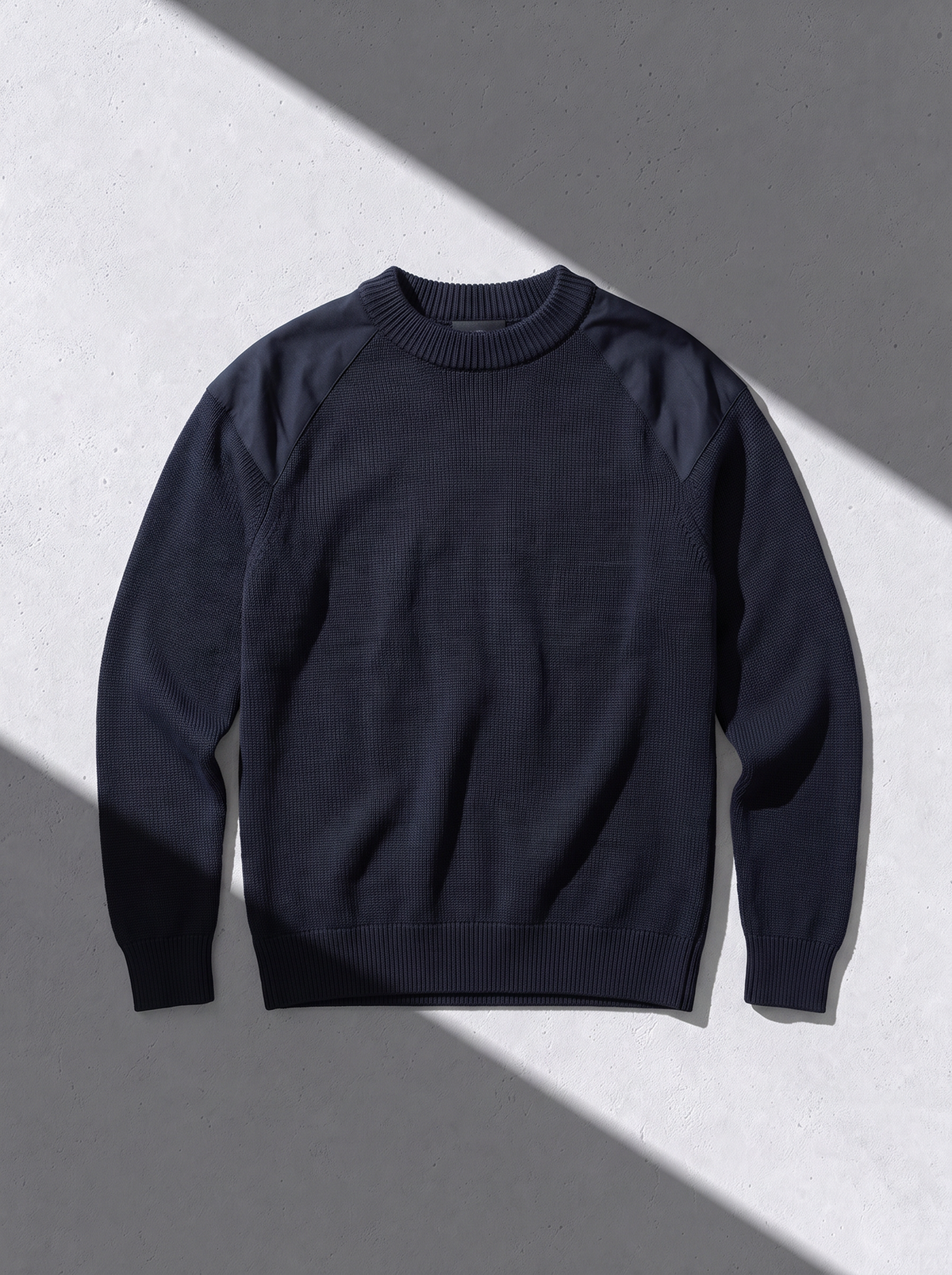 HYBRID MERINO PULLOVER bleu chic