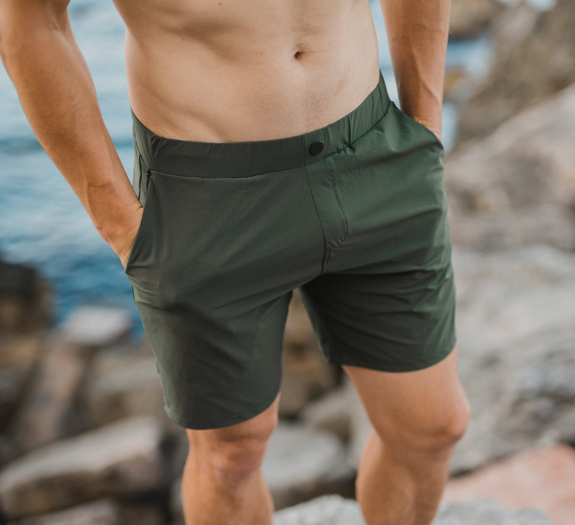 2-IN-1 SWIMSHORT Kaki