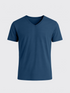 ACTION MERINO V-NECK TEE Bleu Ocean