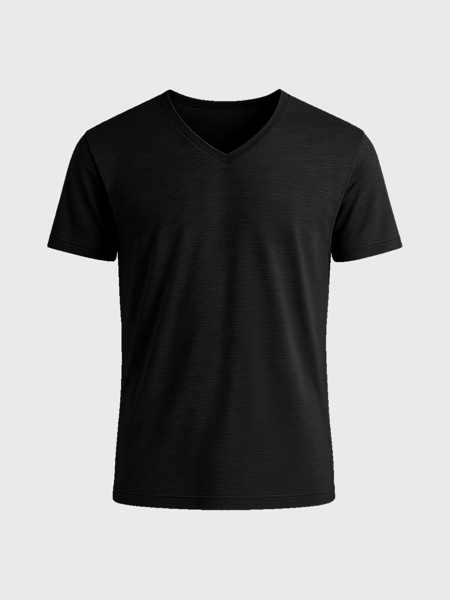 ACTION MERINO V-NECK TEE Noir