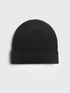 SEAMLESS MERINO BEANIE Gris Anthracite