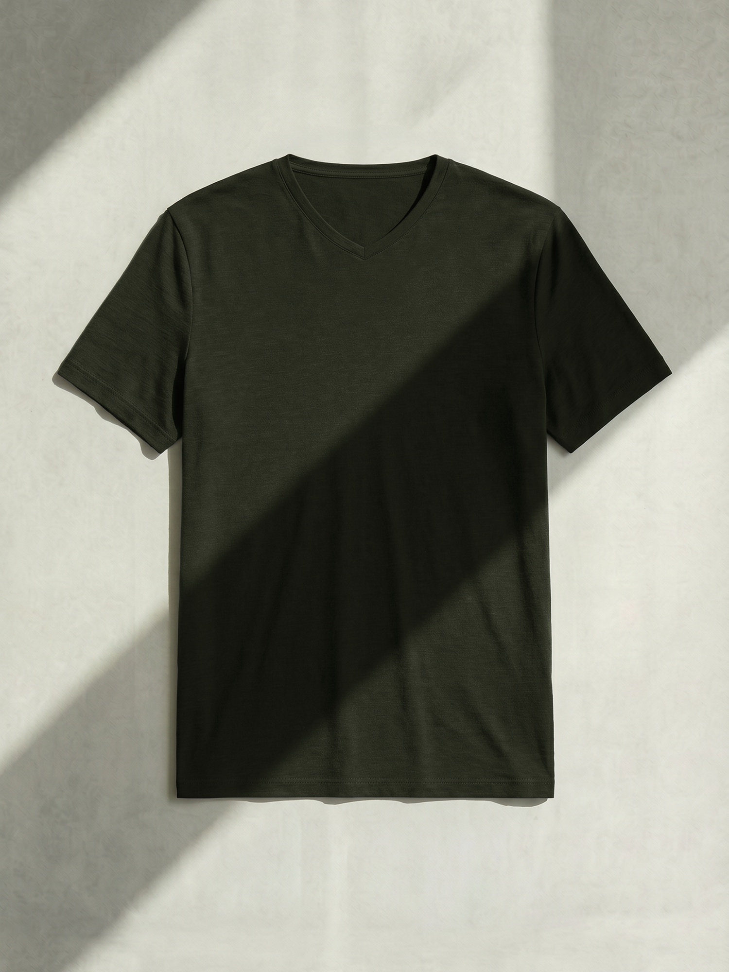 PERFORMANCE MERINO V-NECK Kaki