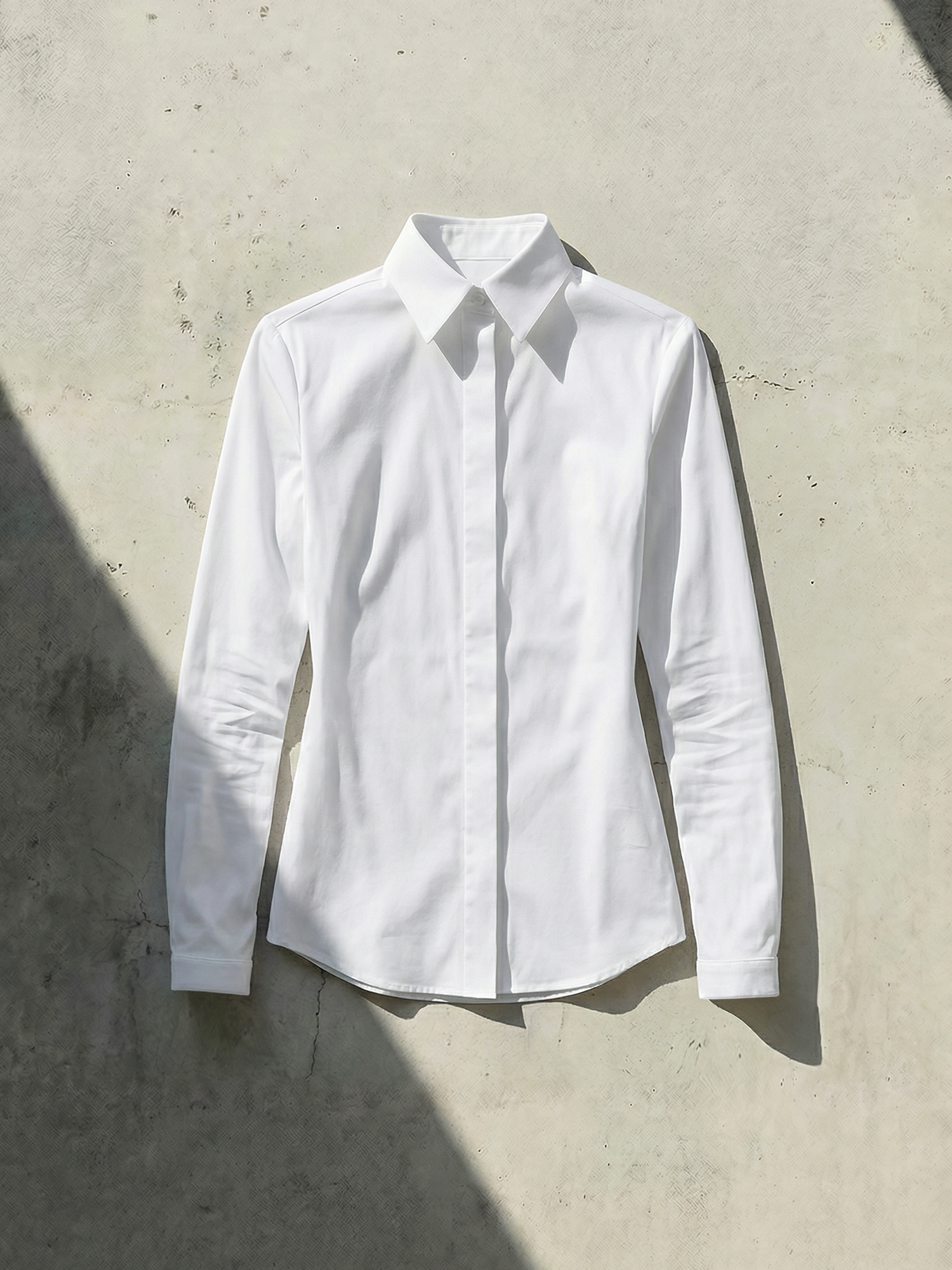 WOMAN STRETCH SHIRT Blanc