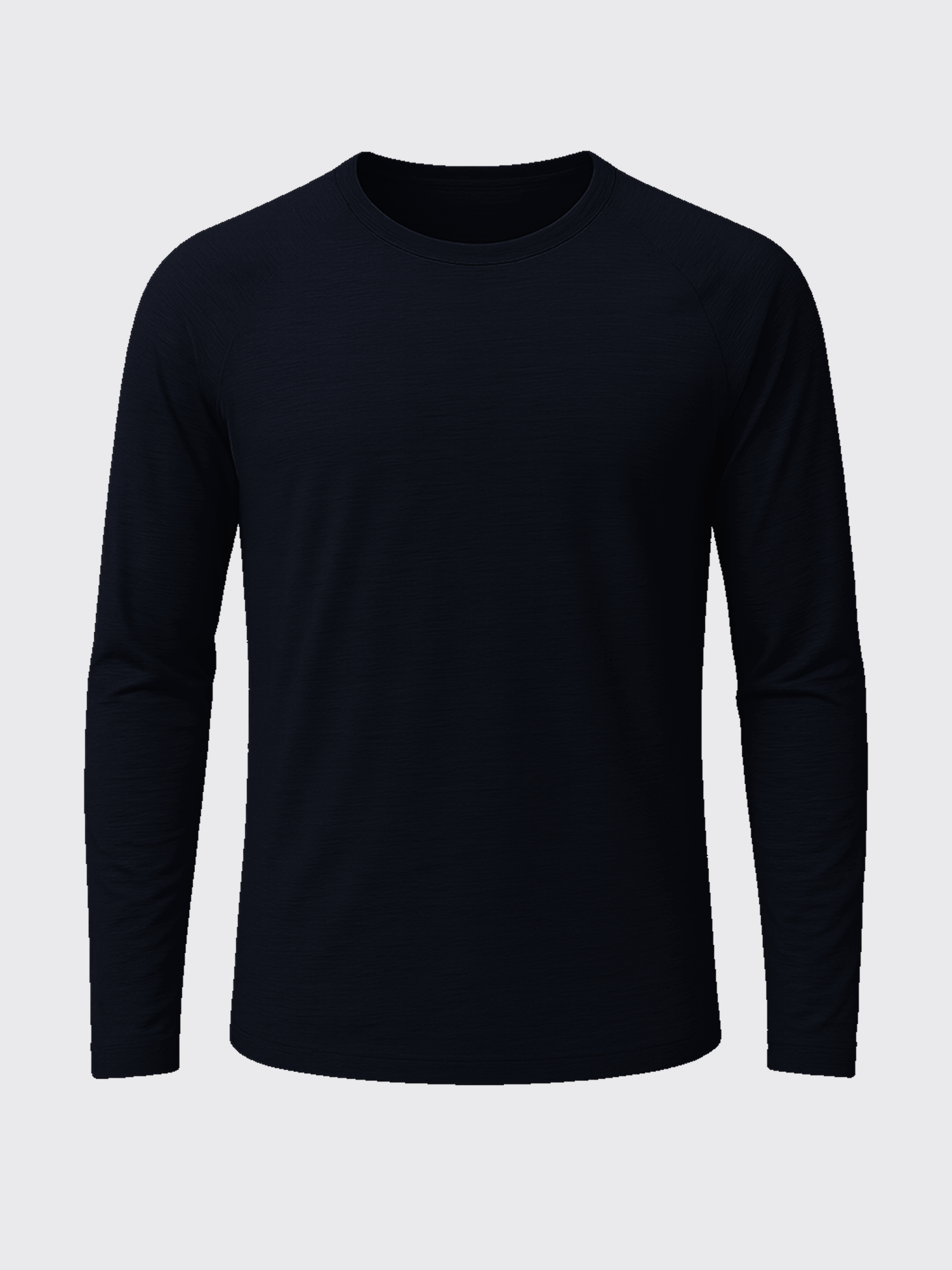 ACTION MERINO RAGLAN LONG SLEEVES Bleu Chic