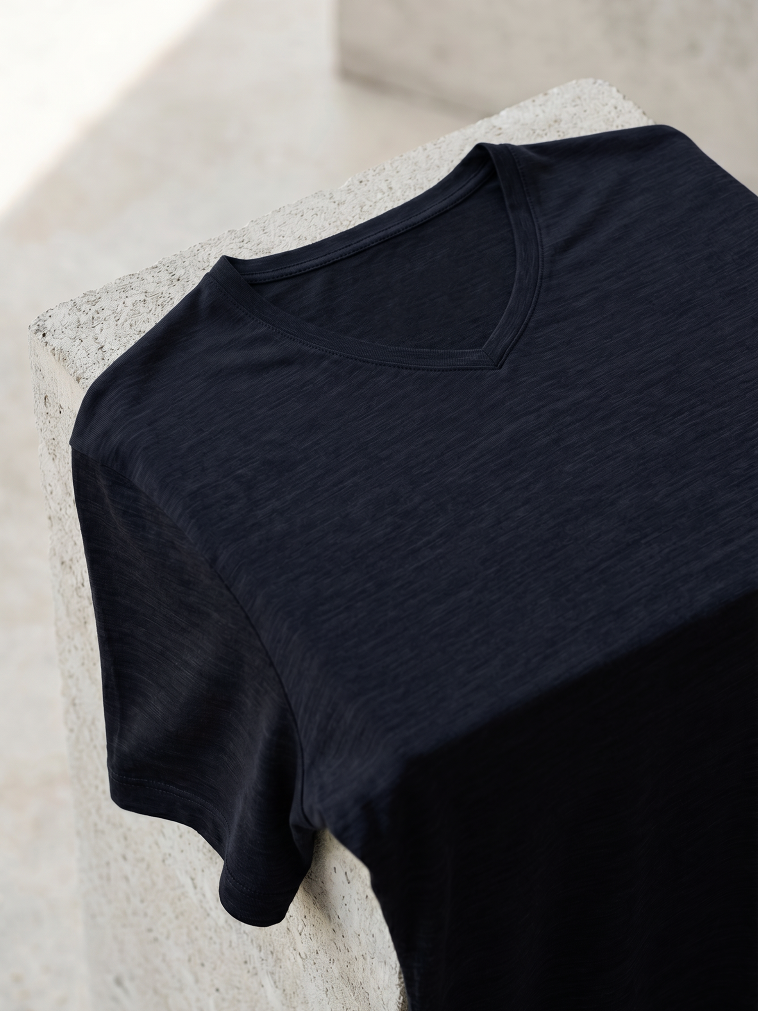 PERFORMANCE MERINO V-NECK Bleu Chic