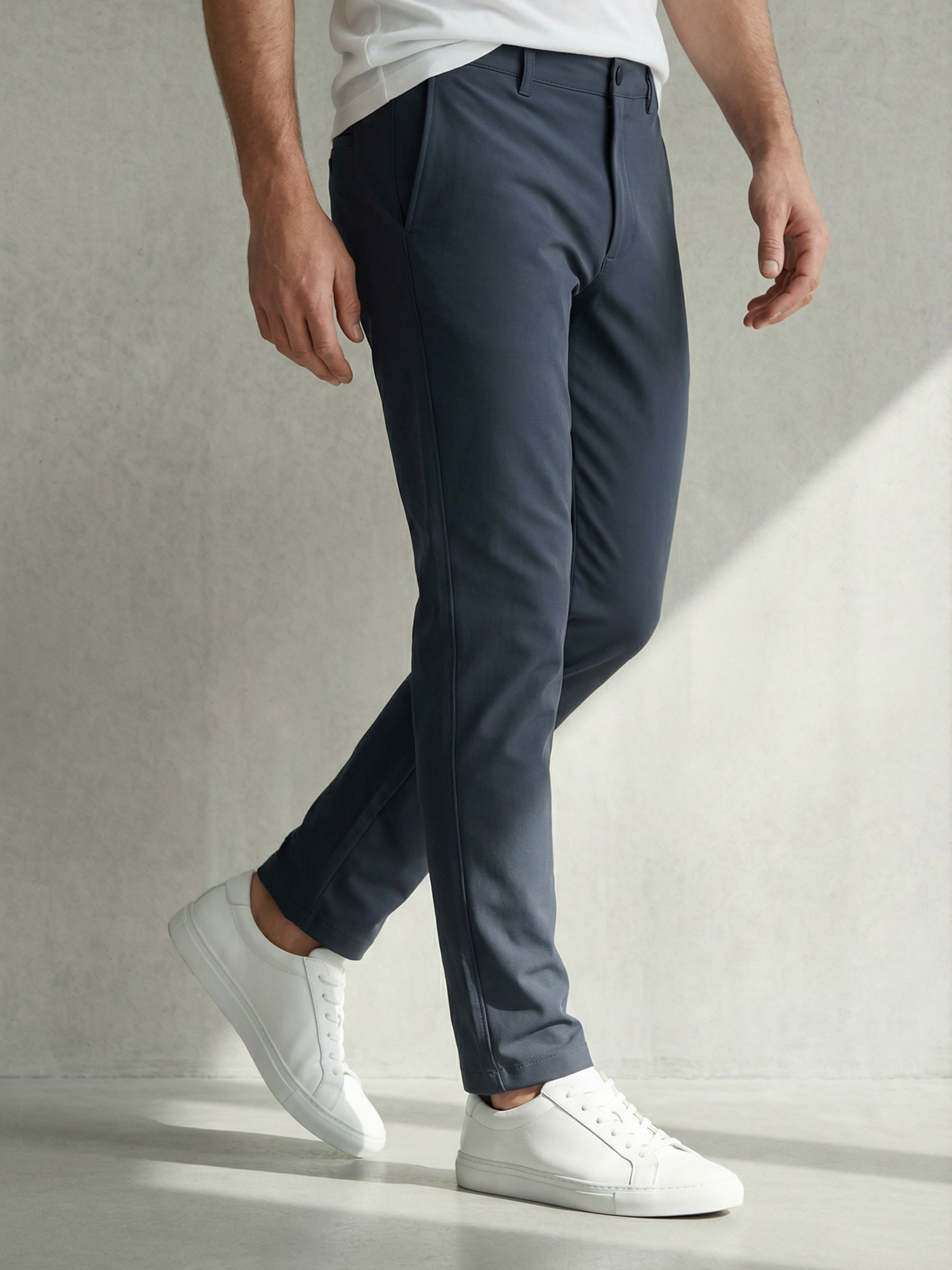 PERFORMANCE CHINOS Bleu Gris