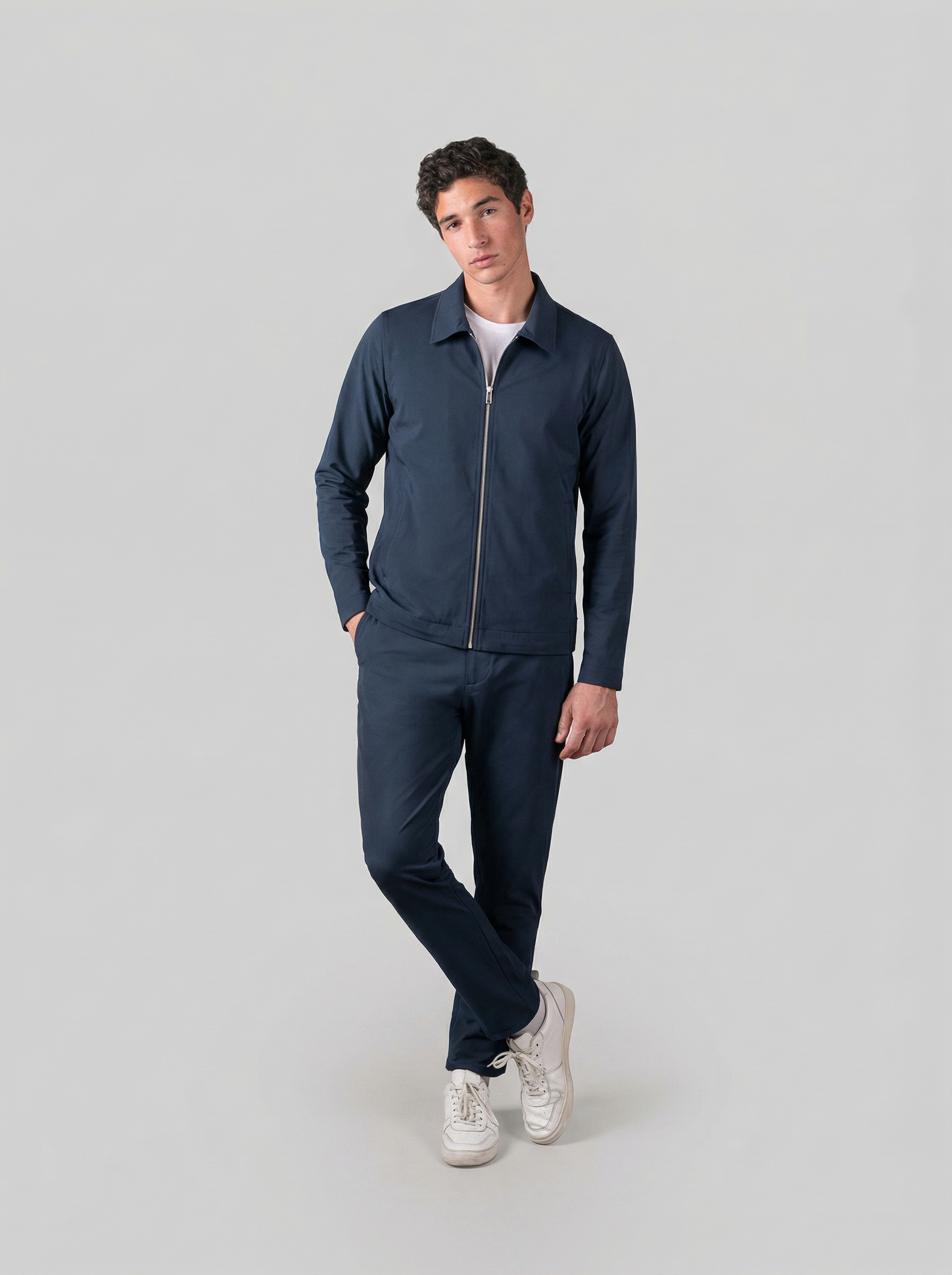 POWER MERINO JACKET Bleu Chic