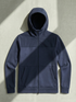 TRAVEL MERINO HOODIE BLEU CHIC