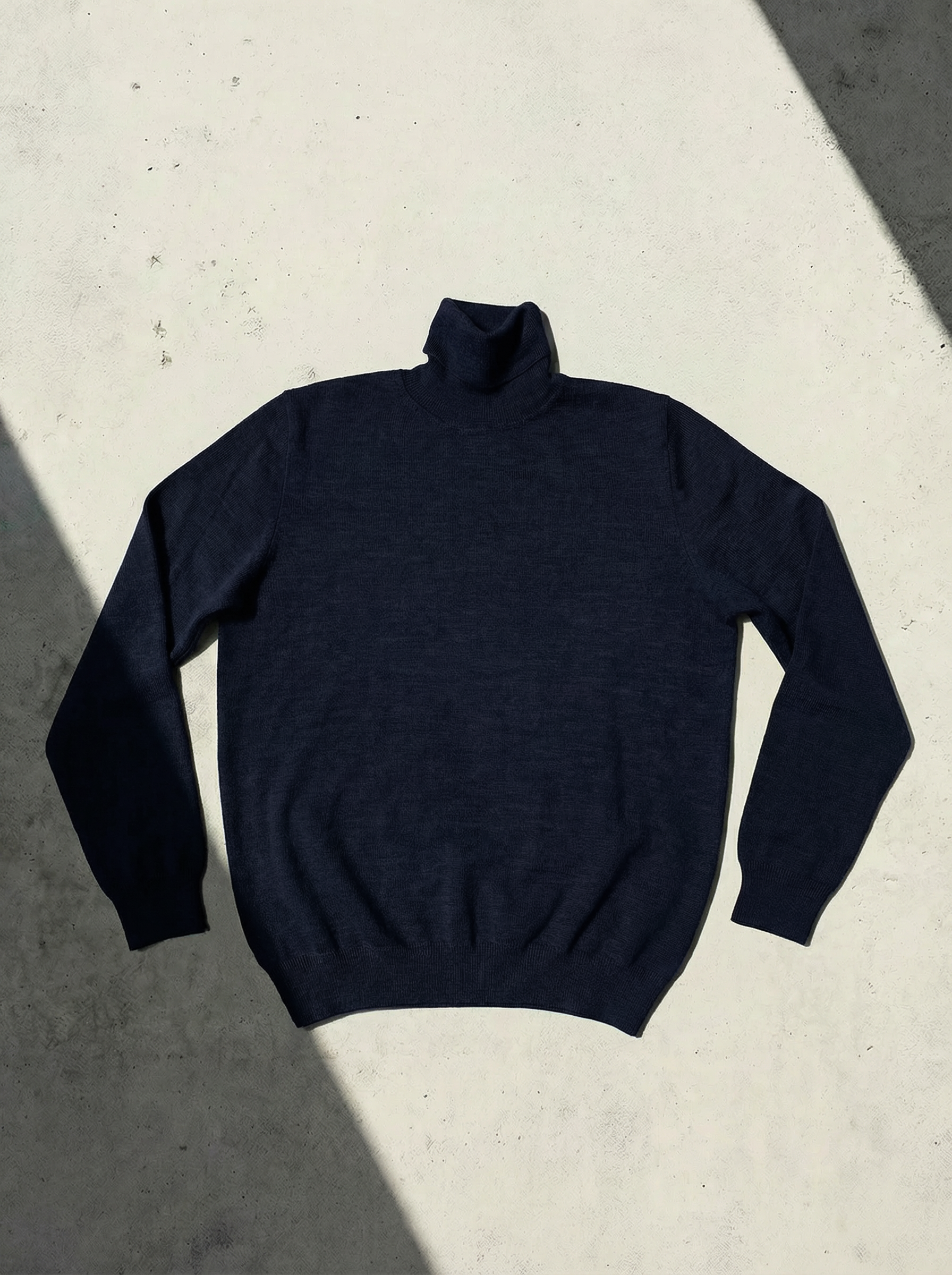 ULTRA MERINO TURTLENECK Bleu Chic
