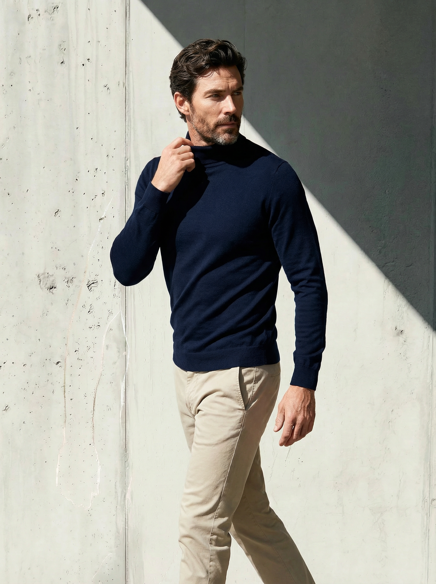 ULTRA MERINO TURTLENECK Bleu Chic