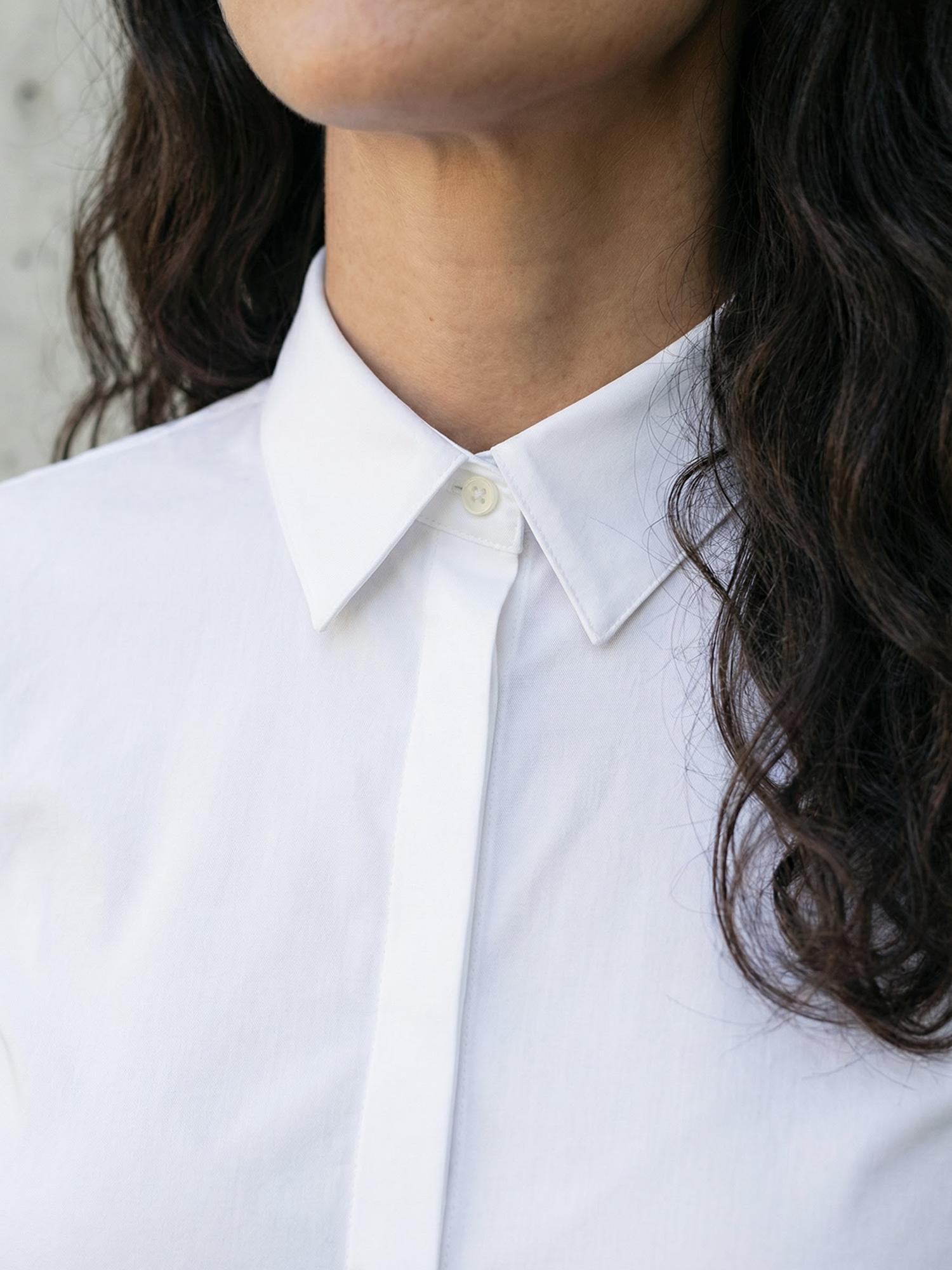 WOMAN STRETCH SHIRT Blanc