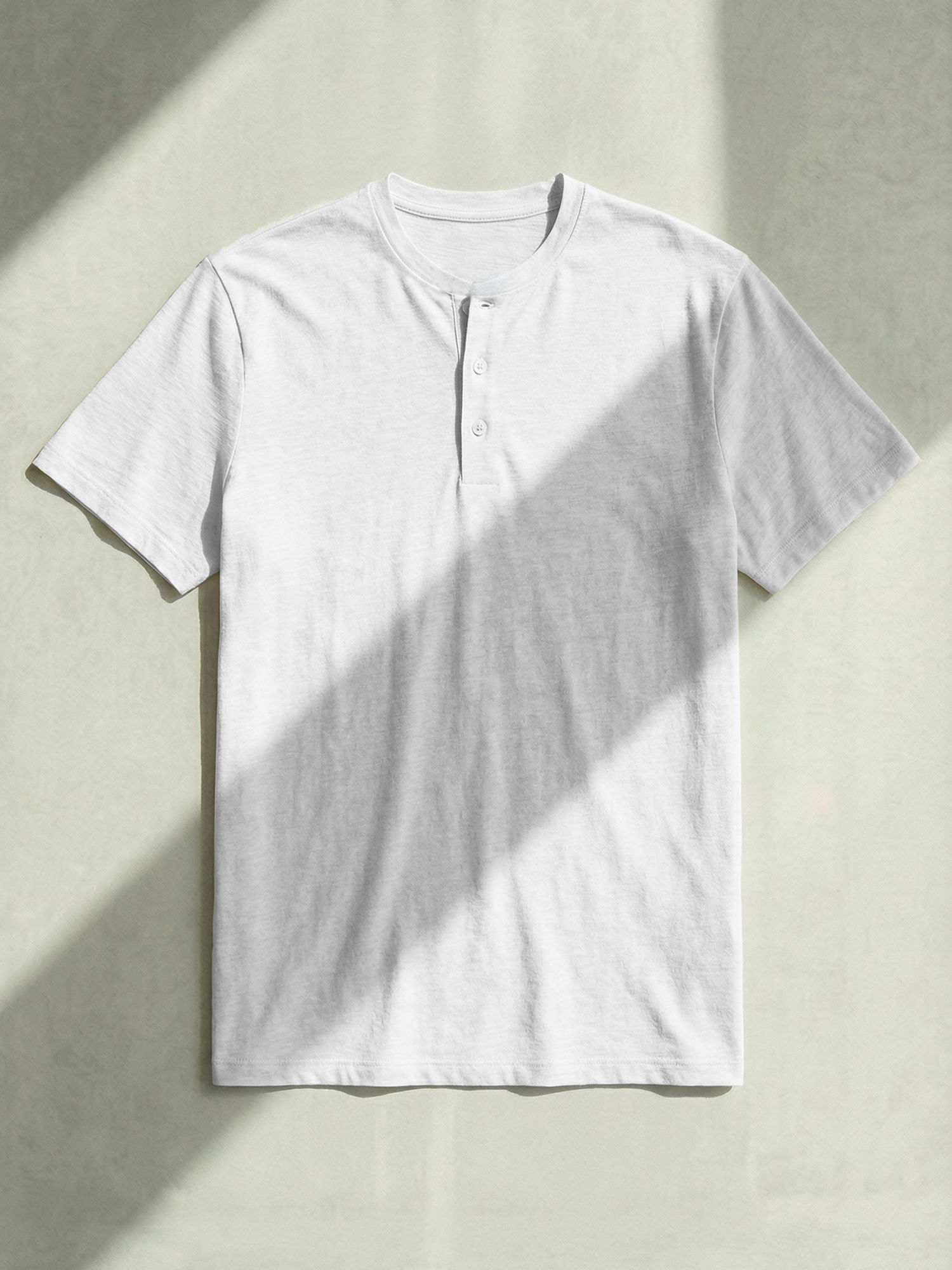 DRY HEMP HENLEY Blanc