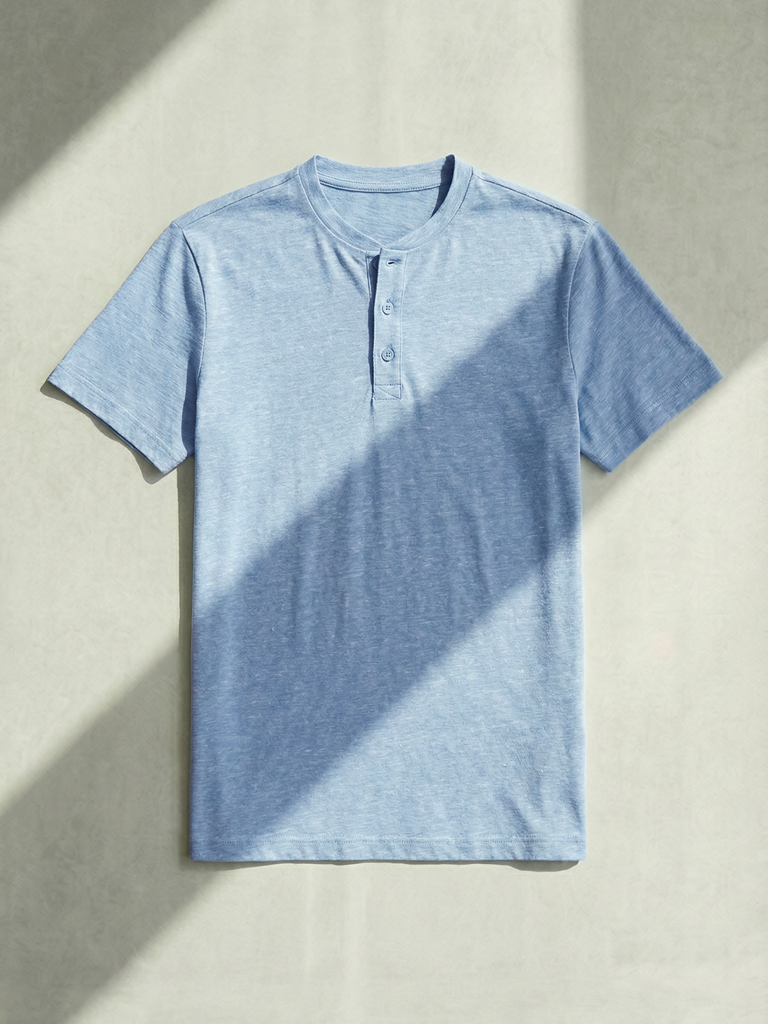DRY HEMP HENLEY Bleu Ciel