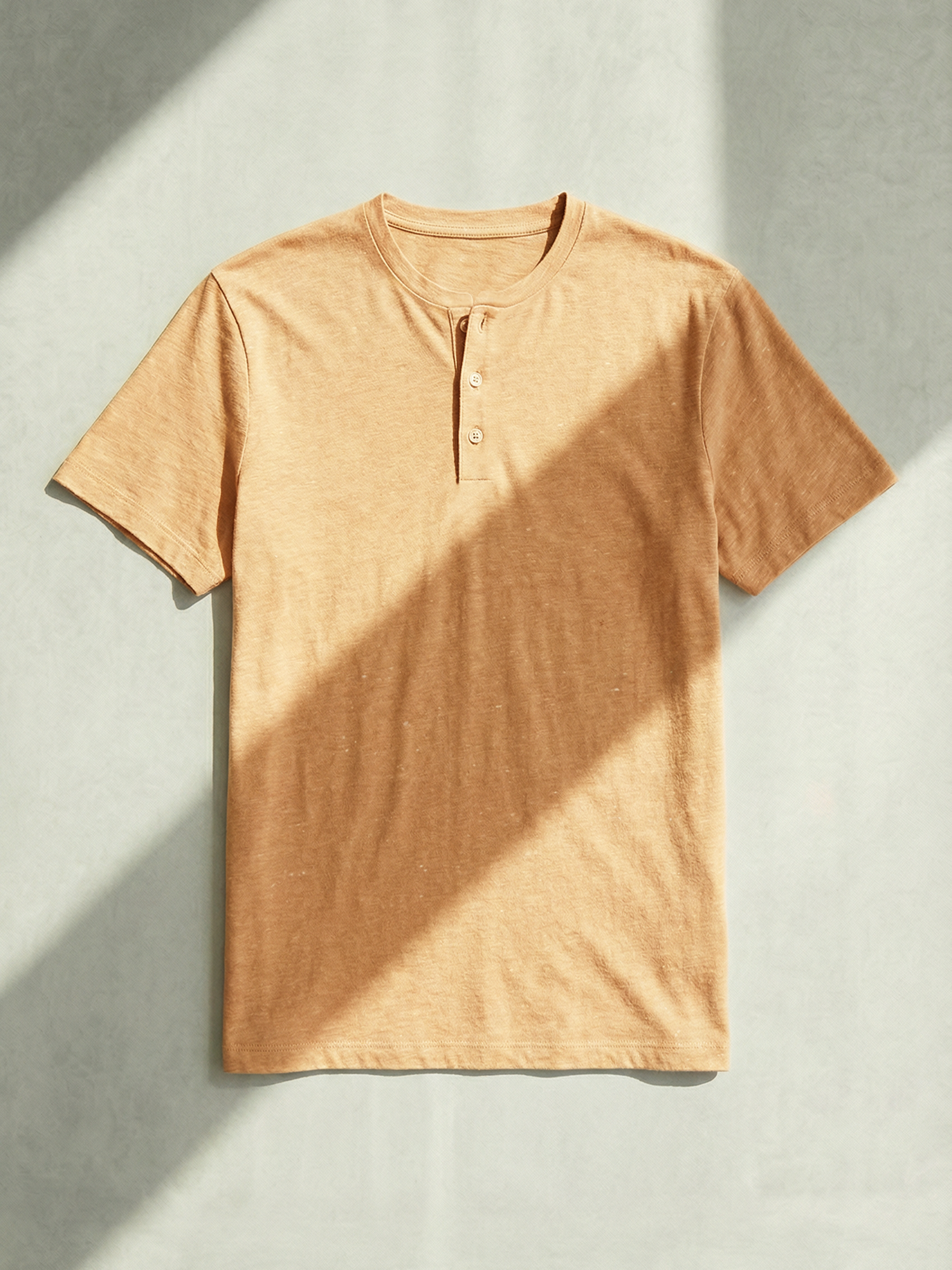 DRY HEMP HENLEY Peche