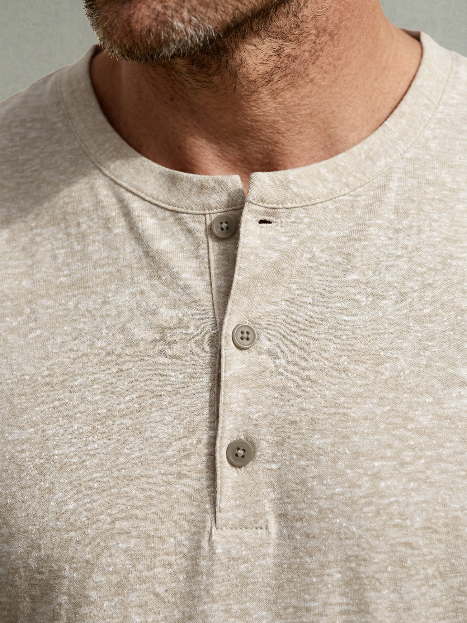 DRY HEMP HENLEY Sable