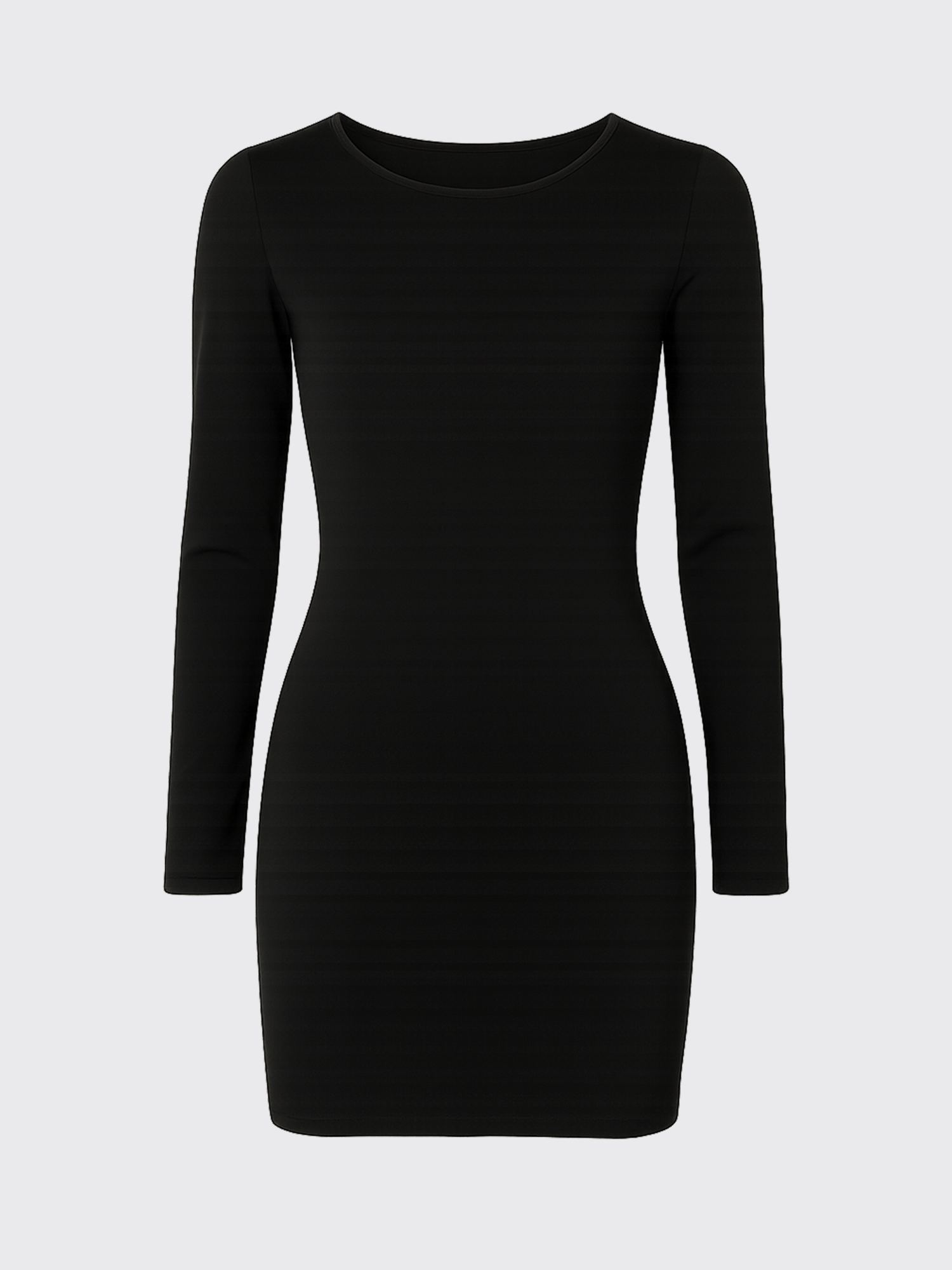 EVOLUTION MERINO LONG SLEEVES DRESS Noir