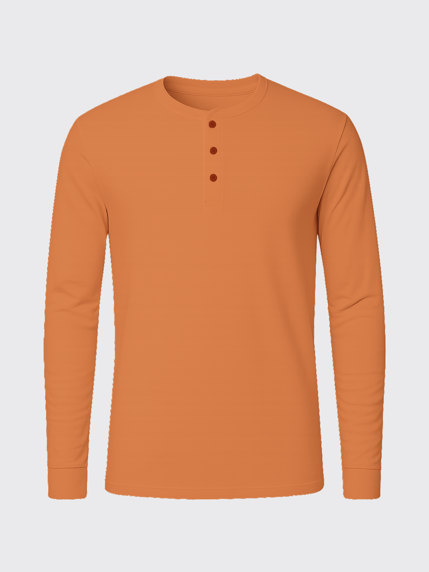 EVOLUTION MERINO HENLEY Terracotta