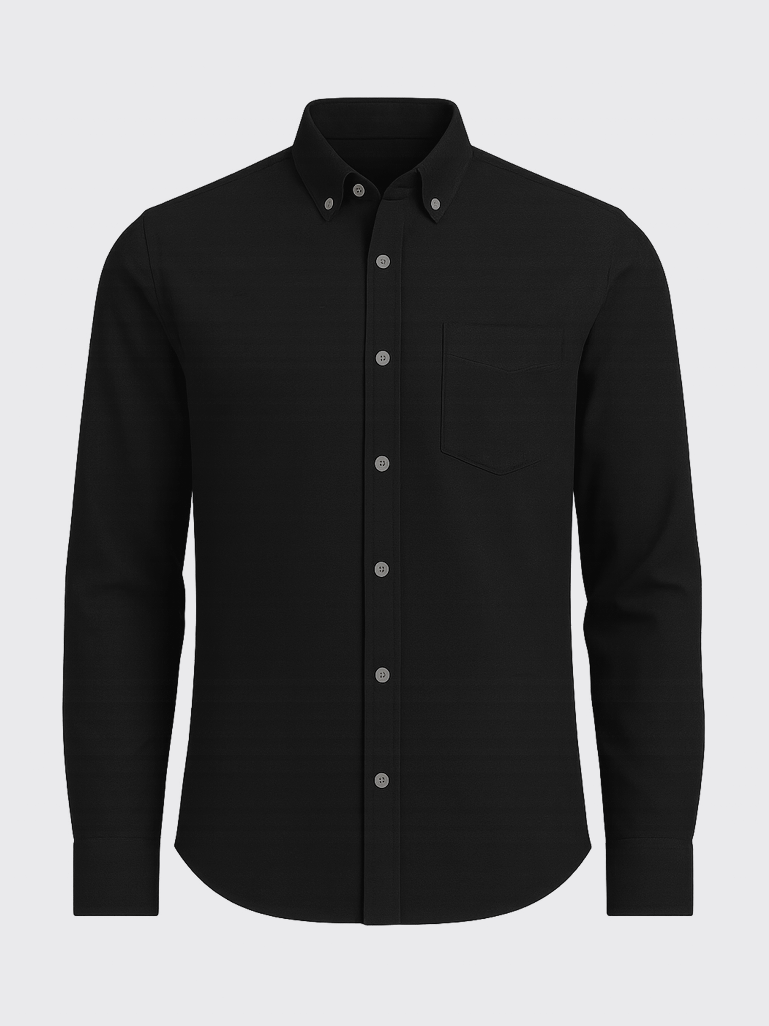 MERINO FLANNEL SHIRT Gris Anthracite