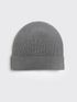 SEAMLESS MERINO BEANIE Gris Clair
