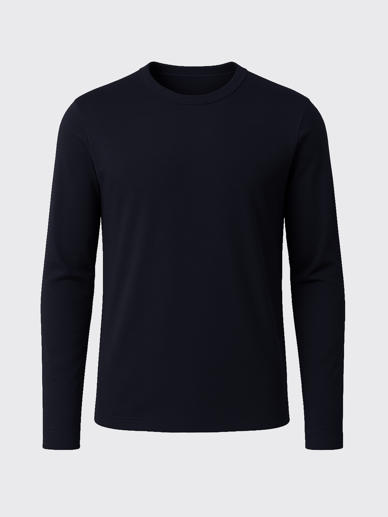 main out PURE MERINO LONG SLEEVES T-SHIRT Bleu chic
