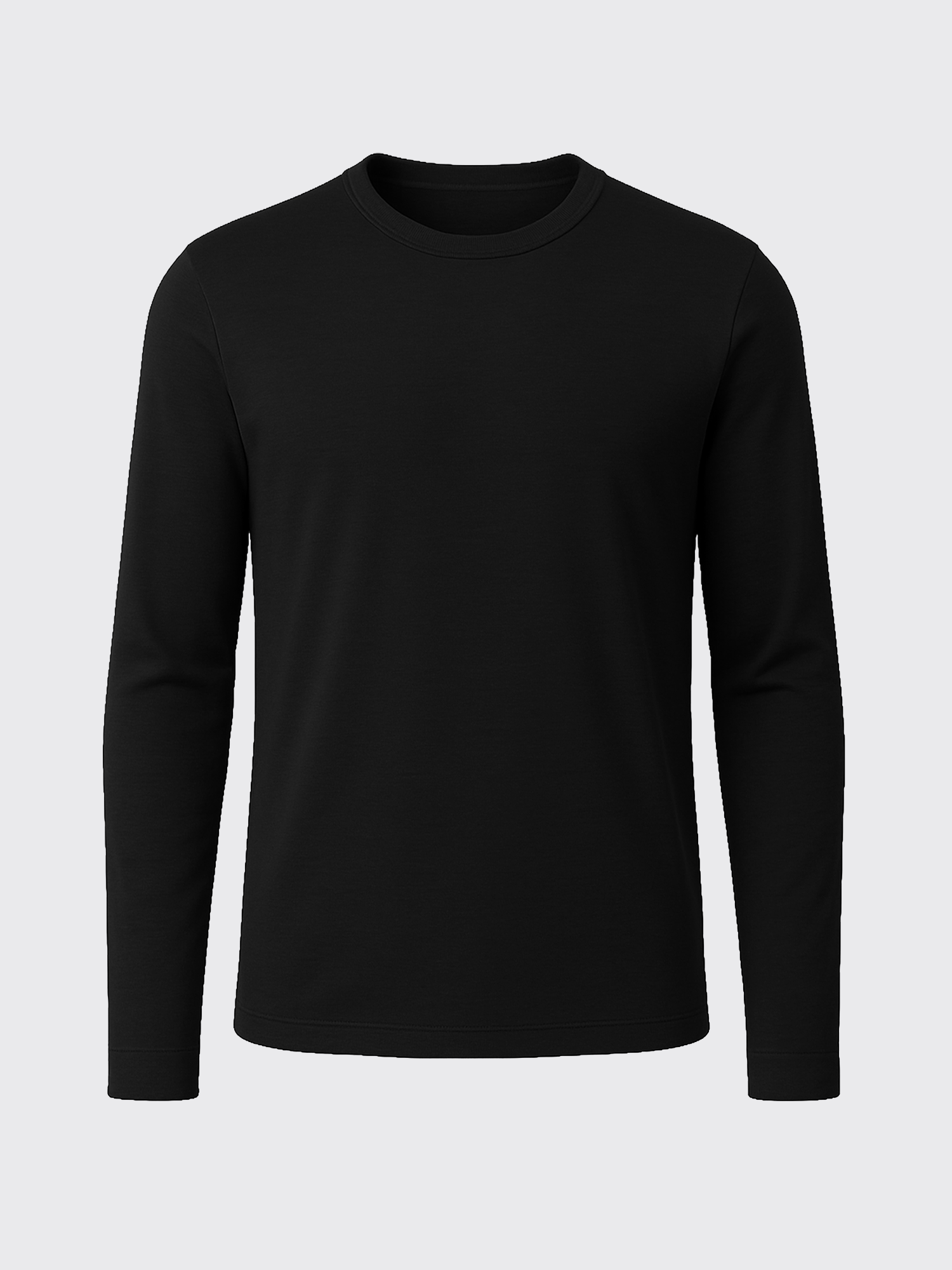 main out PURE MERINO LONG SLEEVES T-SHIRT Noir