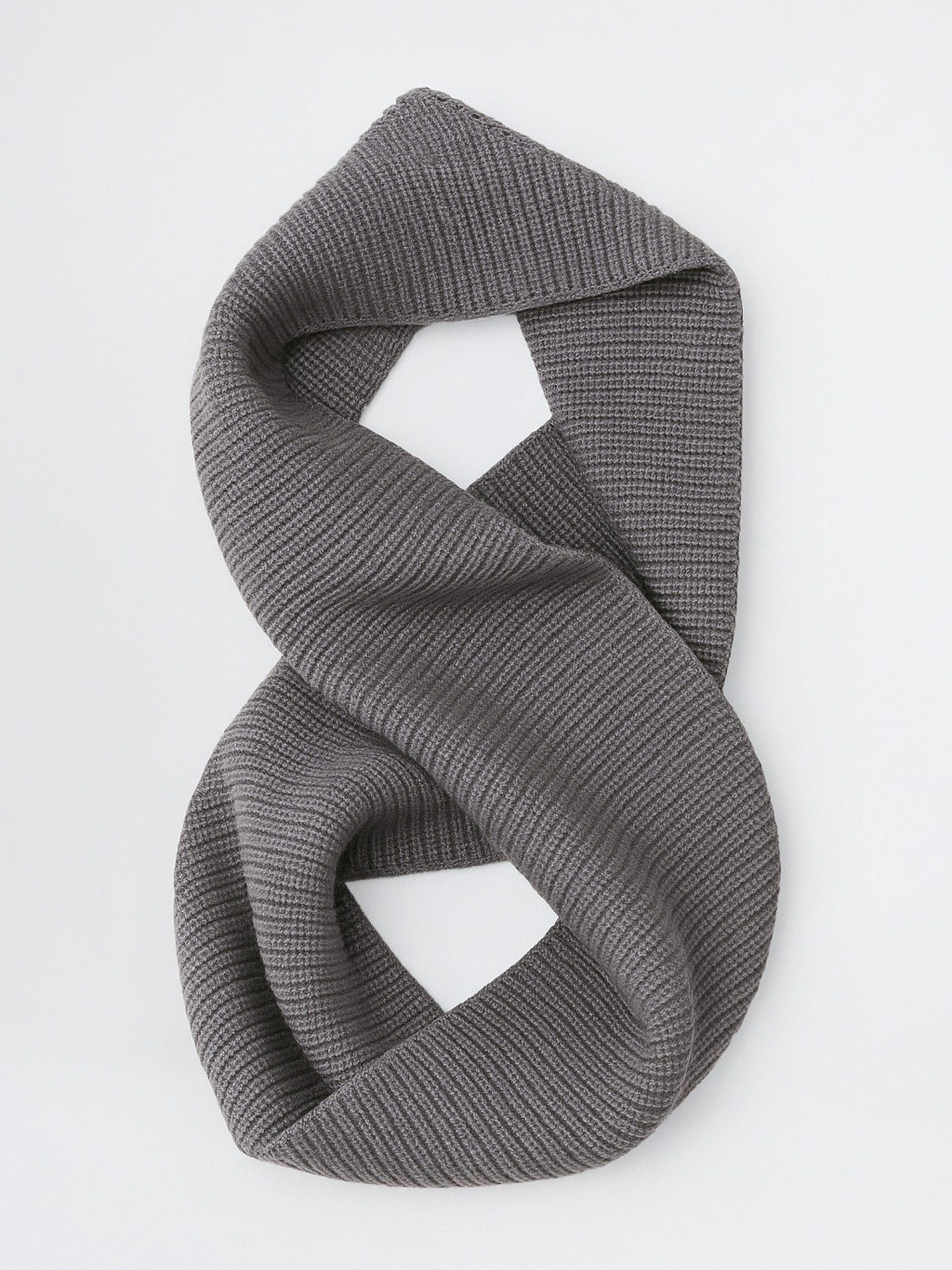 SEAMLESS MERINO SNOOD Gris Clair