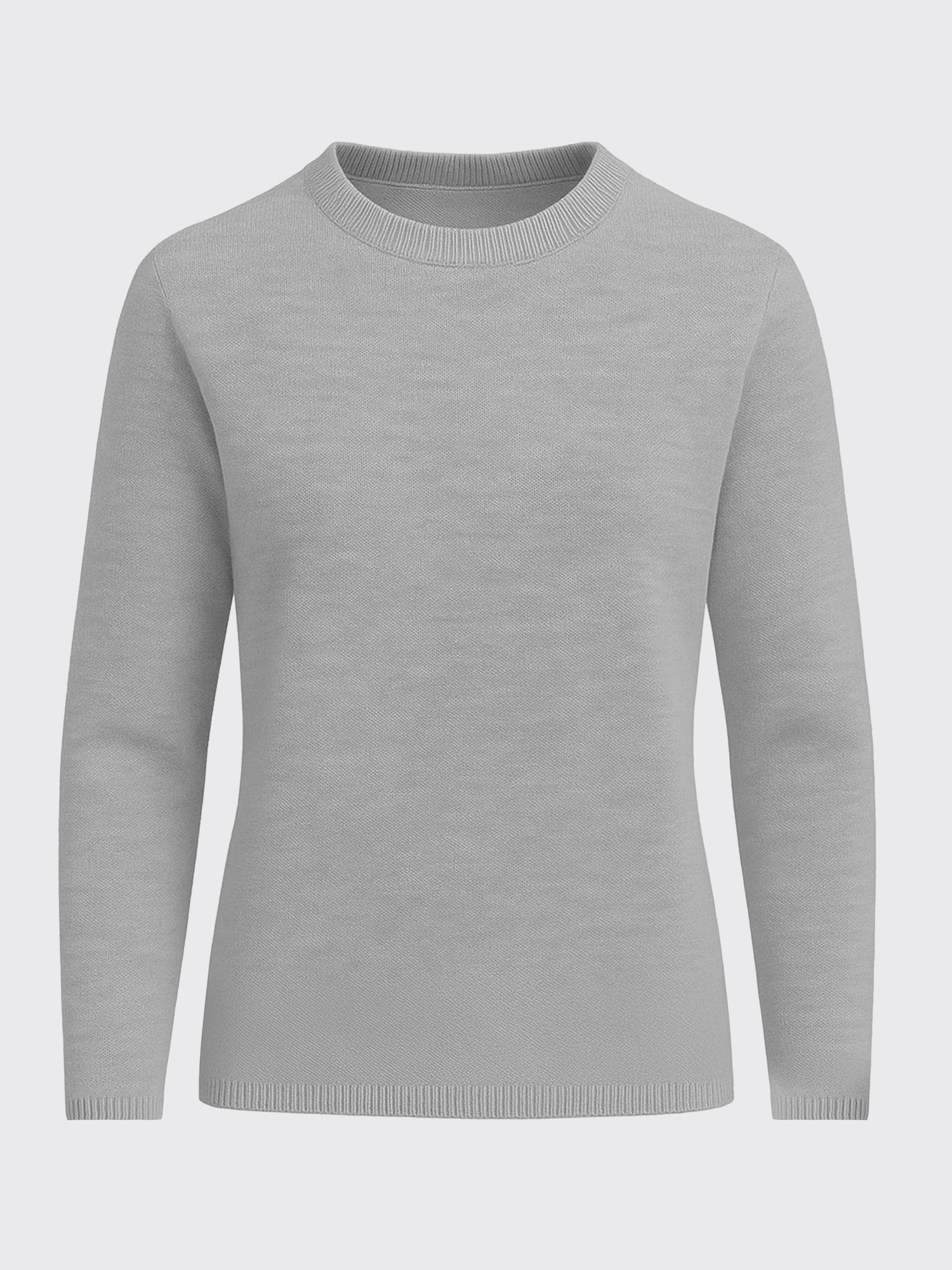 WOMAN ULTRA MERINO PULLOVER Gris Clair