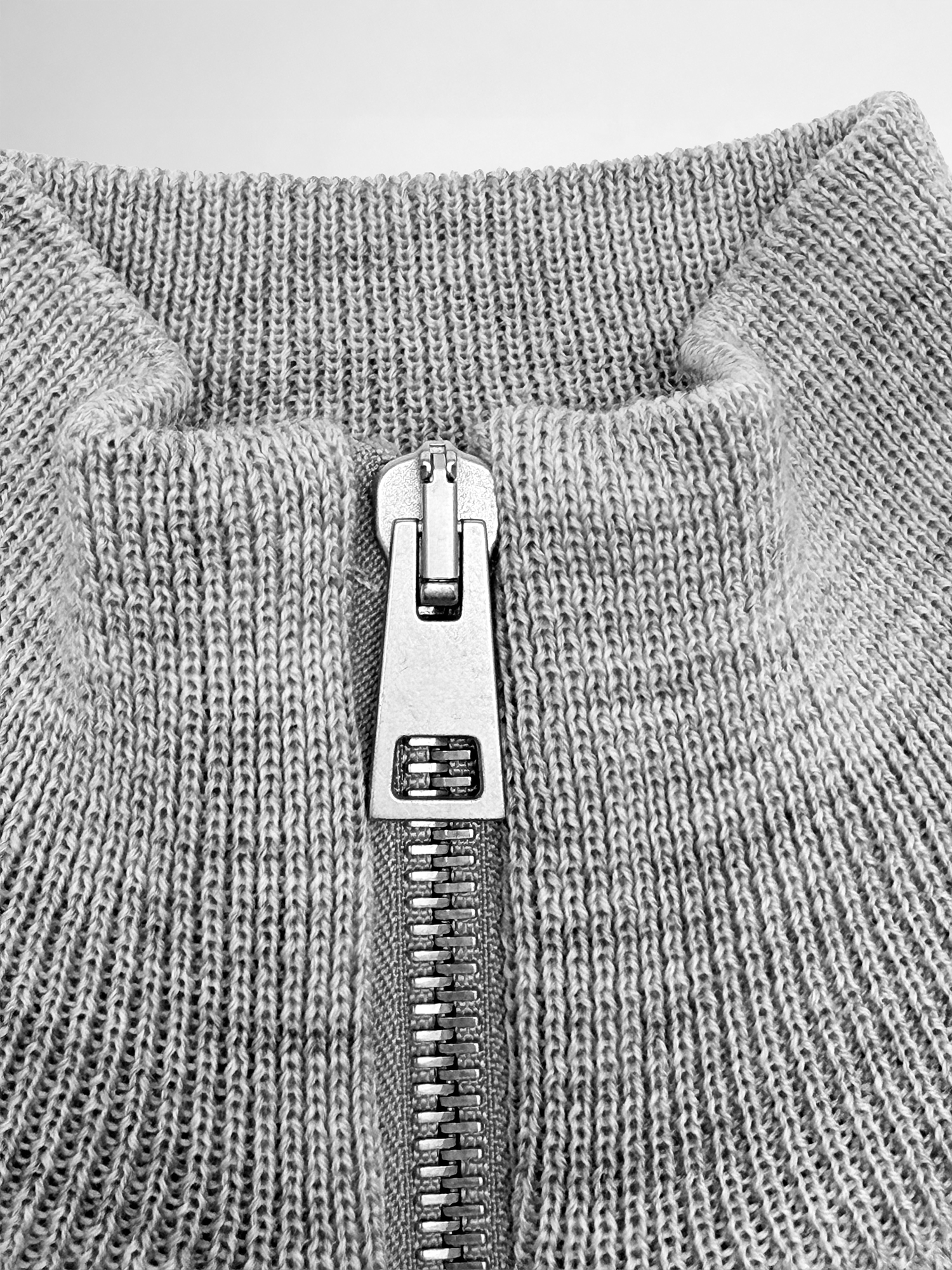 ULTRA MERINO ZIP PULLOVER Gris clair
