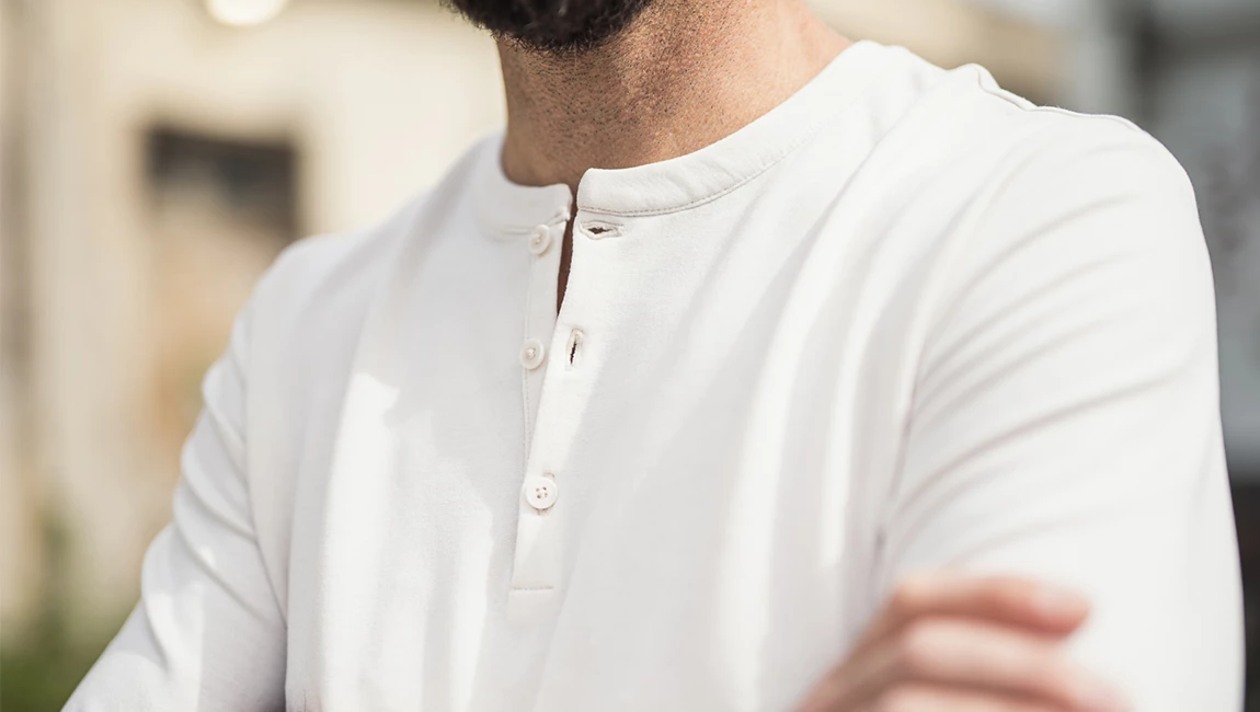 EVOLUTION MERINO HENLEY Sable