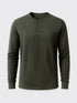 PERFORMANCE MERINO LONG SLEEVES HENLEY Kaki