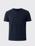 PERFORMANCE MERINO HENLEY Bleu Chic
