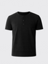 PERFORMANCE MERINO HENLEY Noir