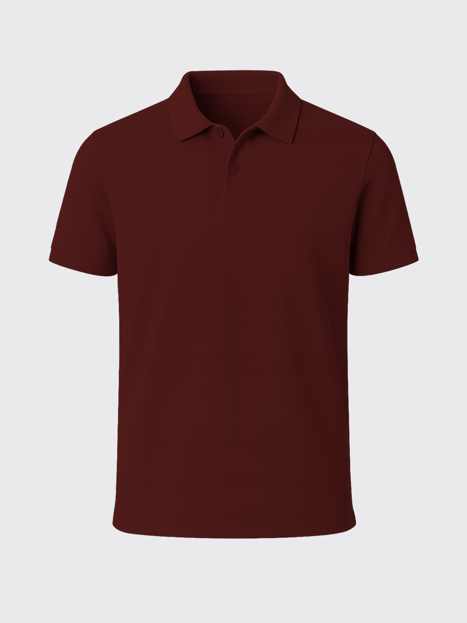PIQUÉ MERINO POLO Bordeaux