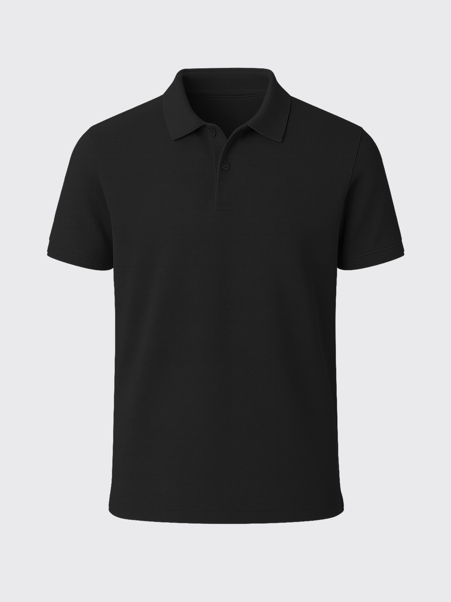 PIQUÉ MERINO POLO Gris Anthracite