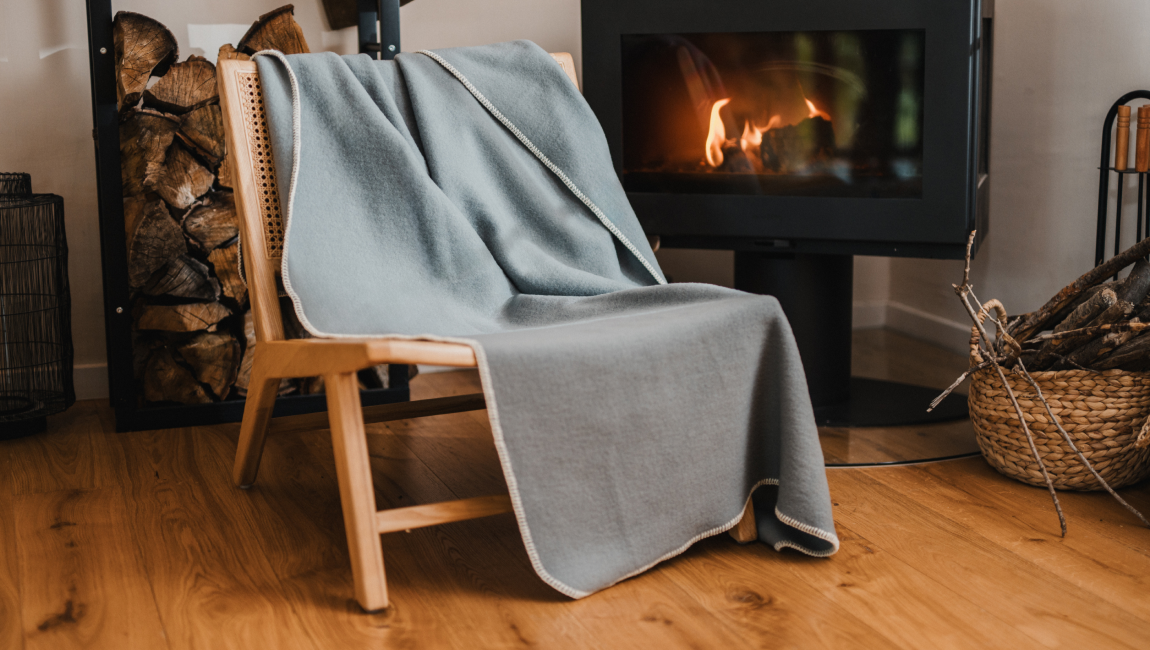 PREMIUM MERINO PLAID Gris Clair
