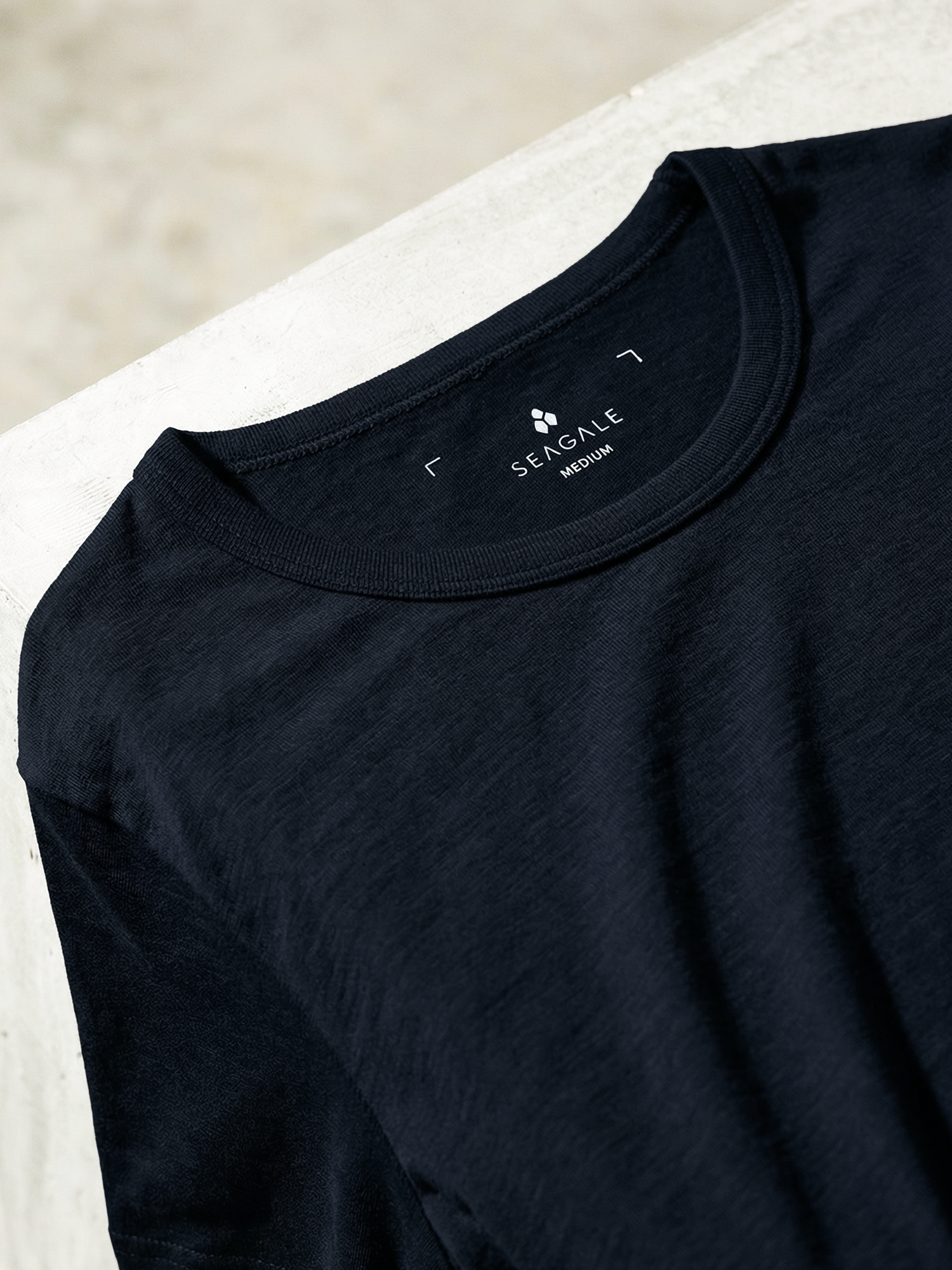 PURE MERINO LONG SLEEVES T-SHIRT Bleu chic