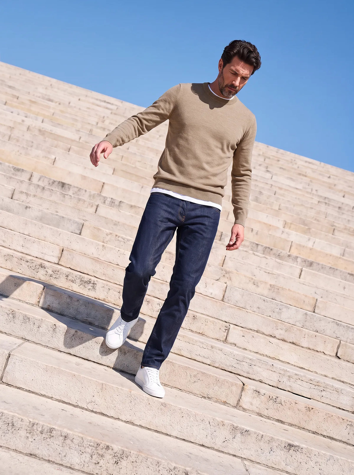MILANO MERINO PULLOVER Beige