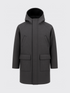 RECYCLED WOOL PARKA Gris Anthracite
