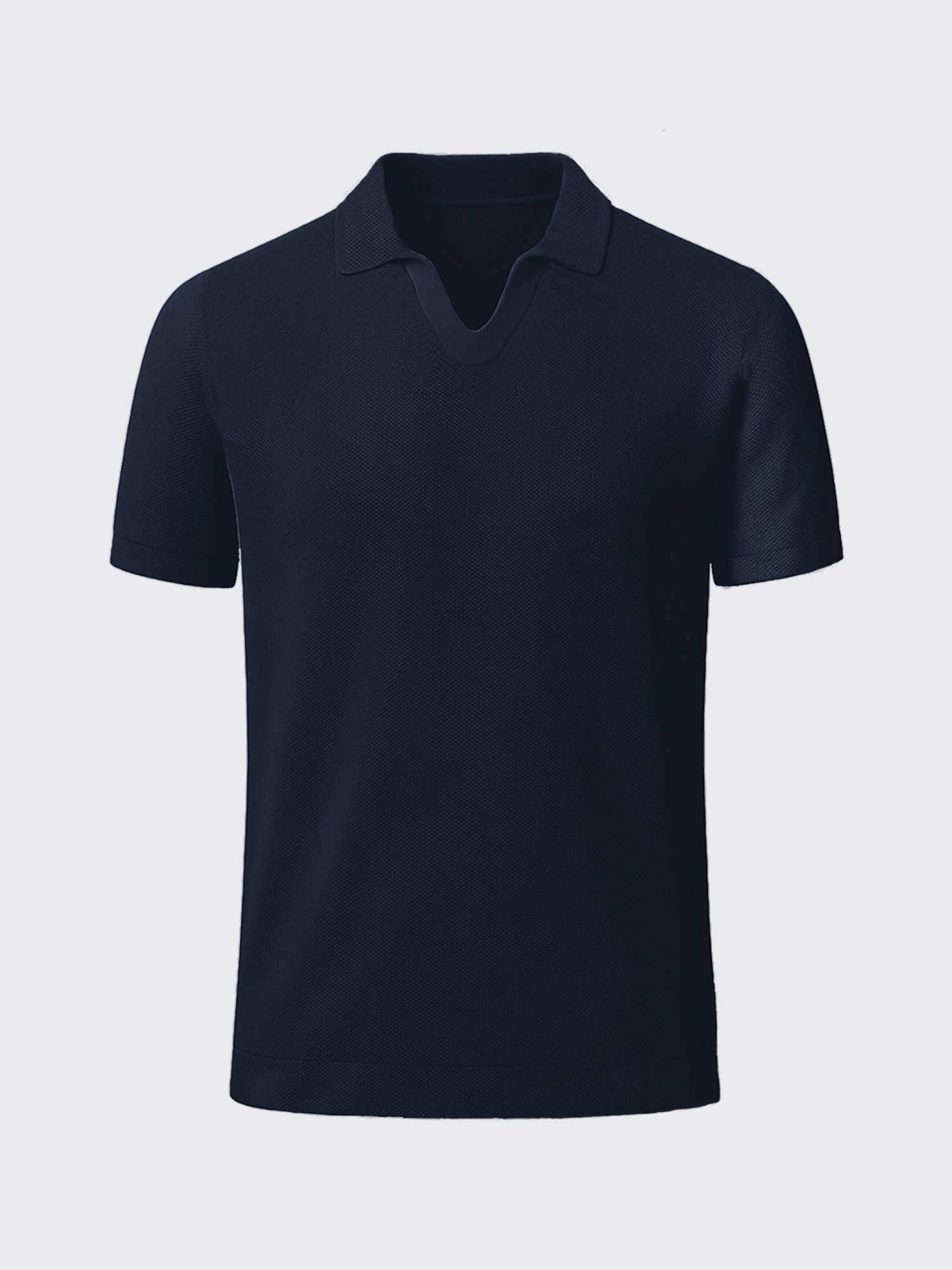 RIVIERA MERINO POLO Bleu Chic