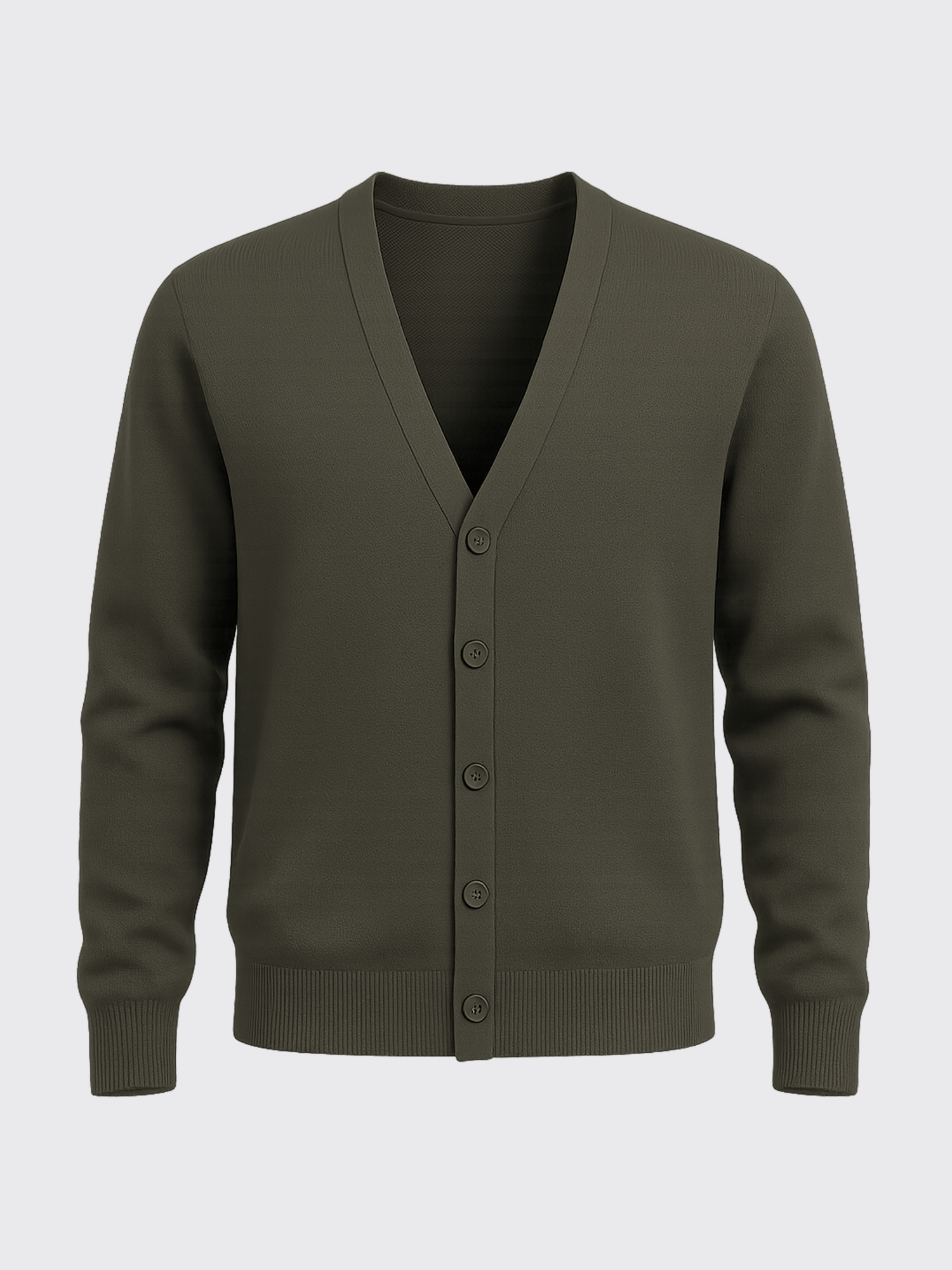 MERINO TENCEL CARDIGAN Kaki