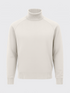 MERINO TENCEL TURTLENECK Blanc