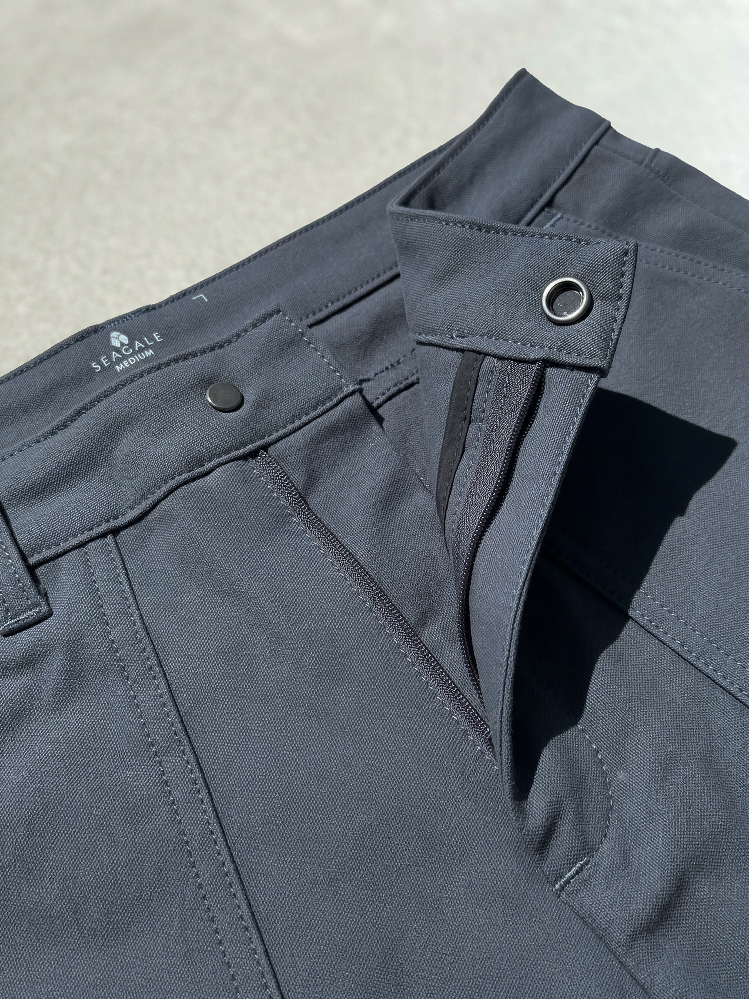 WOMAN CANVAS PANTS Bleu Gris