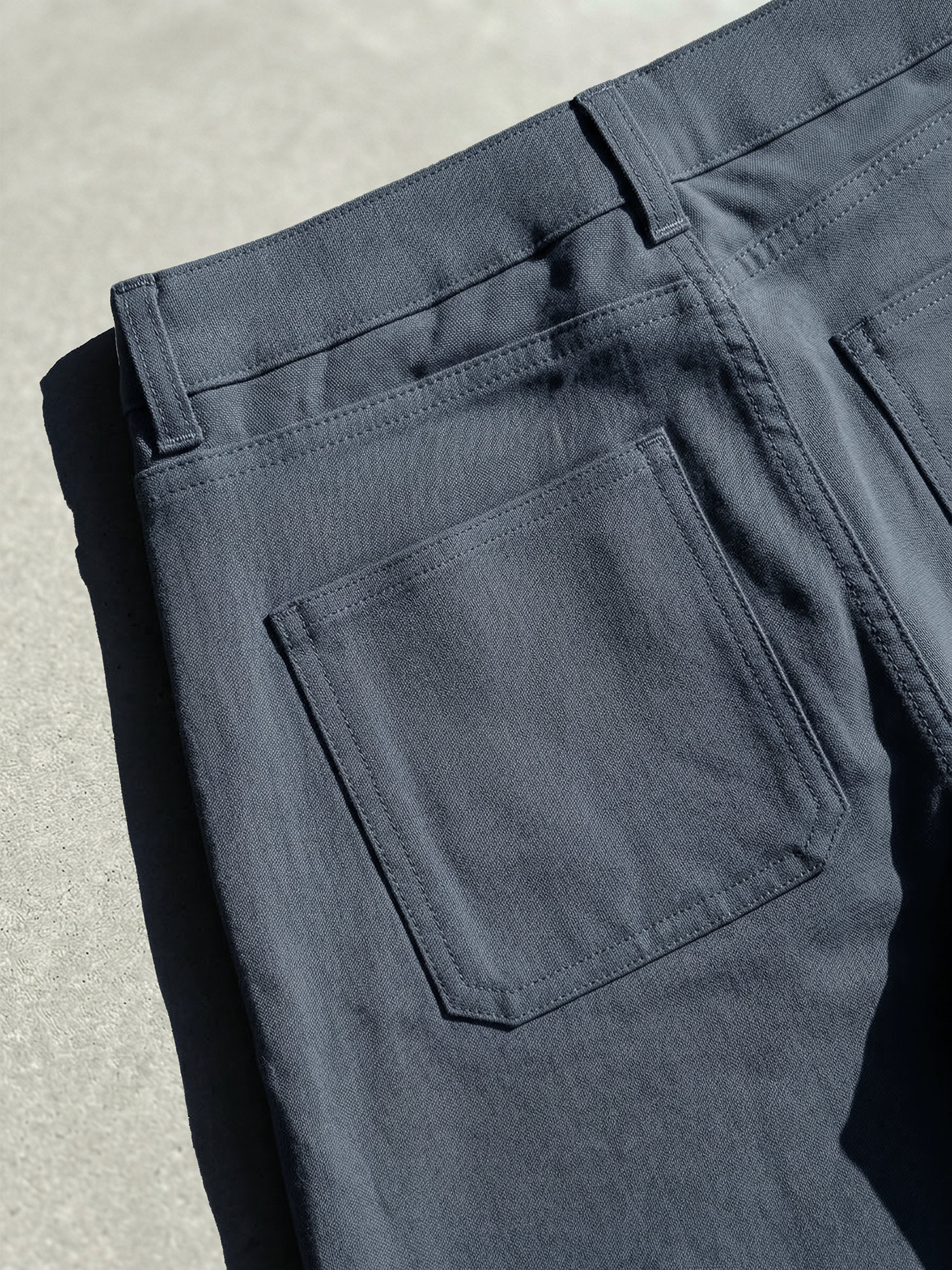WOMAN CANVAS PANTS Bleu Gris