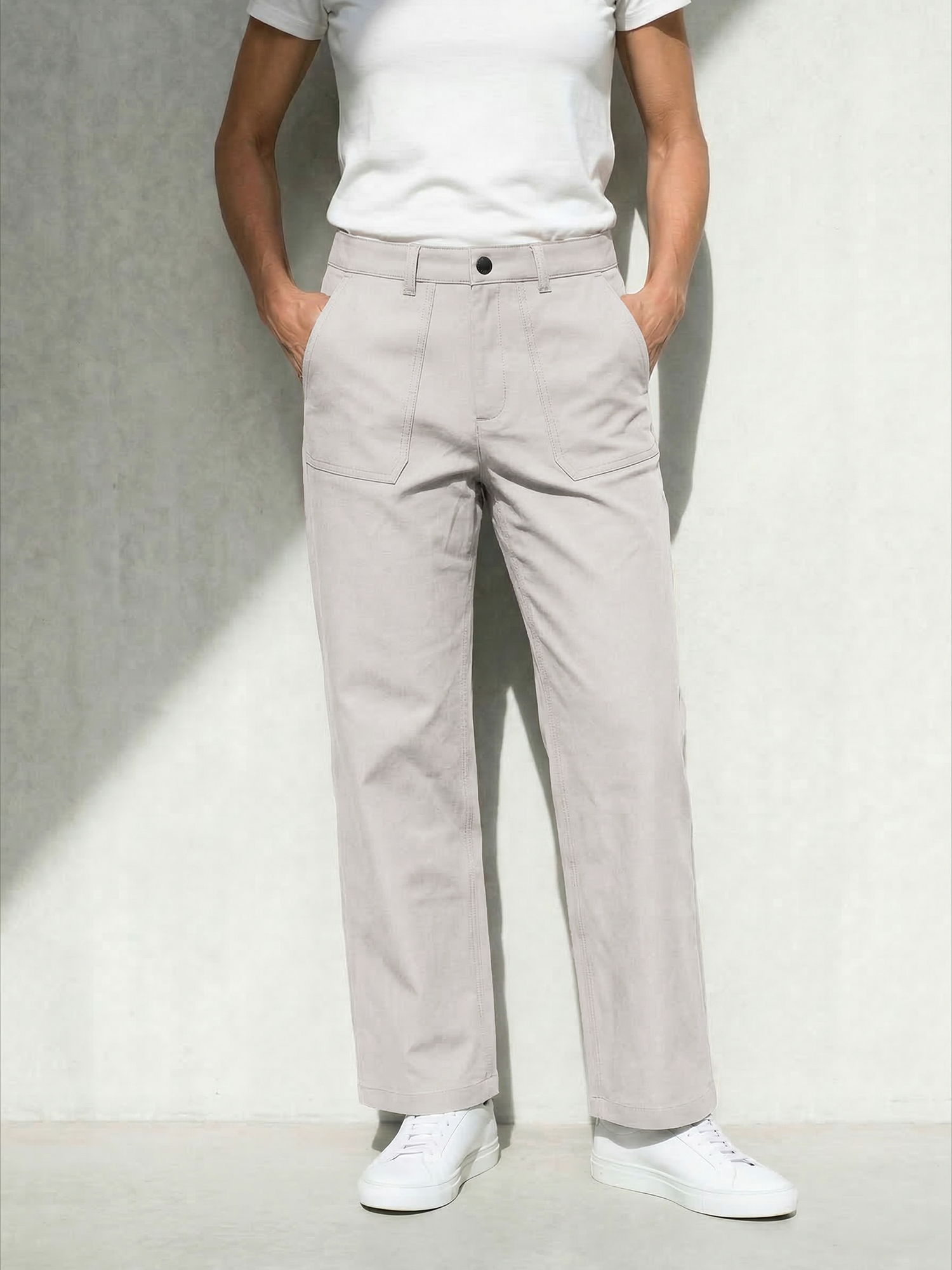 WOMAN CANVAS PANTS Mastic