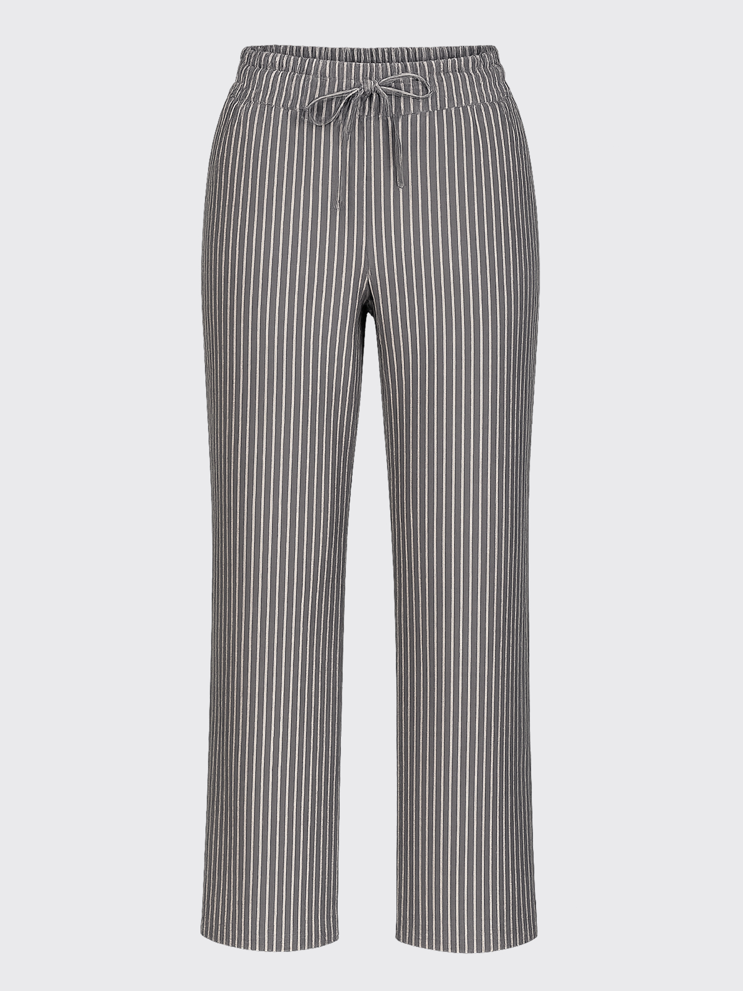 WOMAN HEMP PANTS Dark Stripes