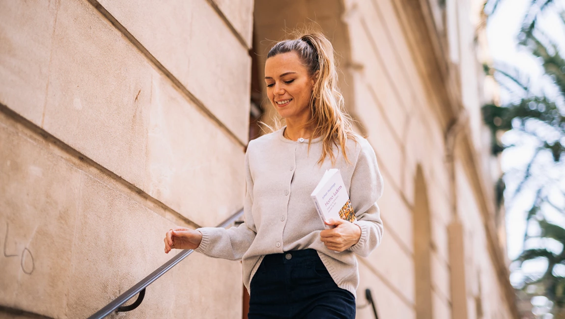 WOMAN LAMBSWOOL CARDIGAN Gris Clair
