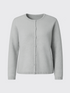 WOMAN LAMBSWOOL CARDIGAN Gris Clair