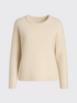 WOMAN LAMBSWOOL PULLOVER Blanc