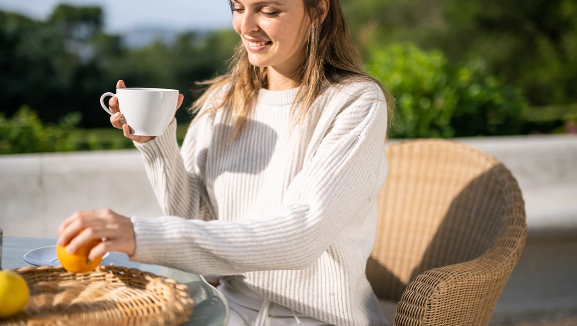 WOMAN LAMBSWOOL PULLOVER Gris Clair