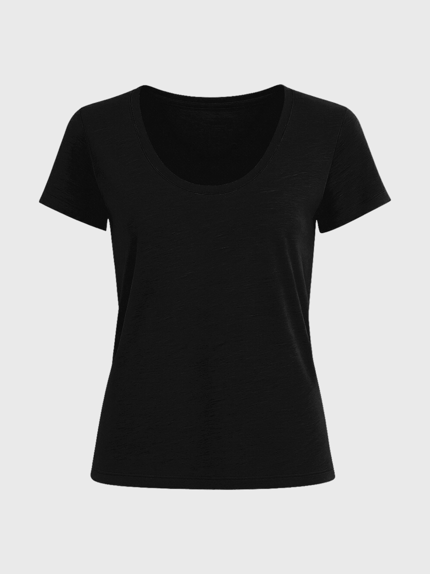 WOMAN MERINO T-SHIRT Noir